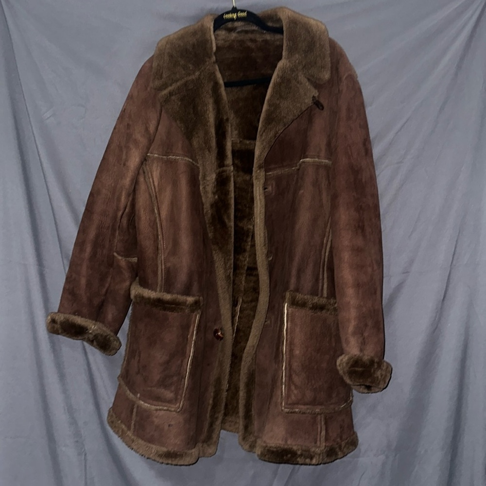 Vintage Brown long wool coat